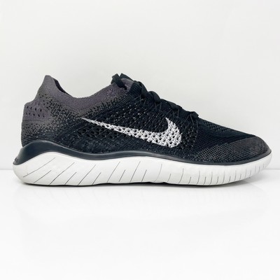 Nike Womens Free RN Flyknit 2018 942839-005 Черные кроссовки для бега Размер 8.5