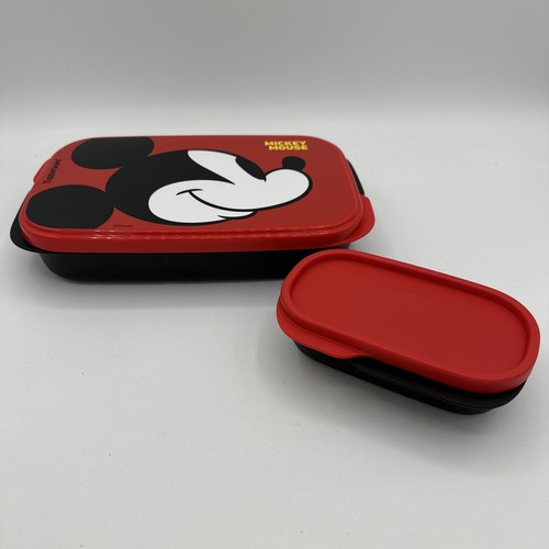 Tupperware Disney Mickey Mouse Slim Lunch Divided Container