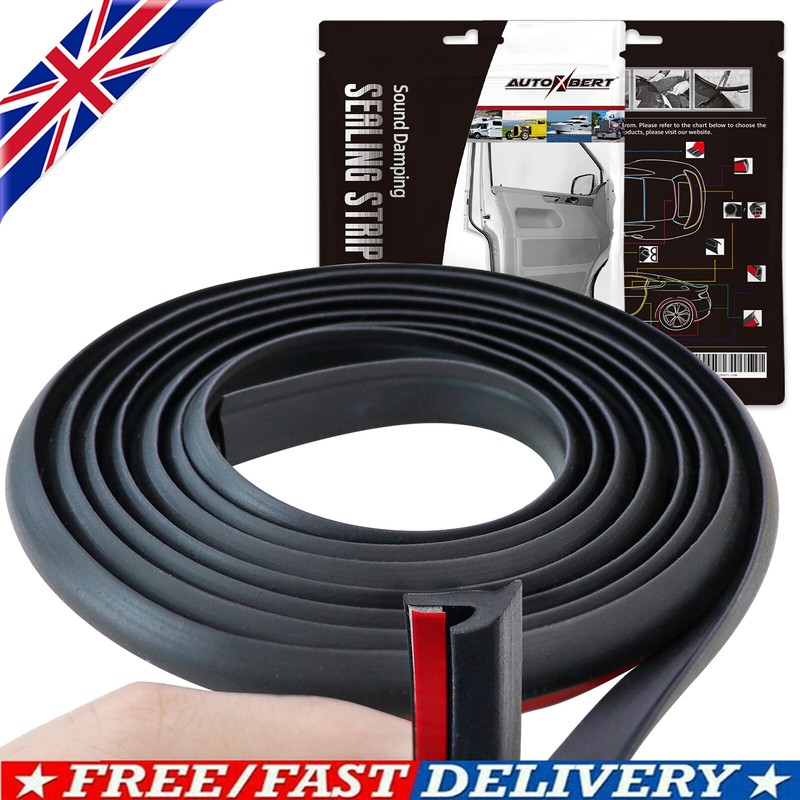 2M Car Door Edge Bumper Headlight Weatherstrip Rubber Seal Strip