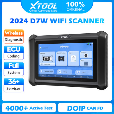 XTOOL D7W Wireless WIFI Auto Diagnostic Bidirectional Tool OBD2 Scanner 36 Reset