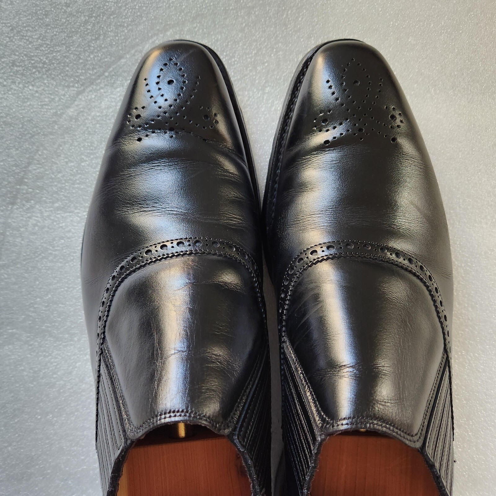 靴 Joseph Cheaney & Sons Lewisham size 7 F Cheaney Lewisham Men's Black Leather Apron Loafer