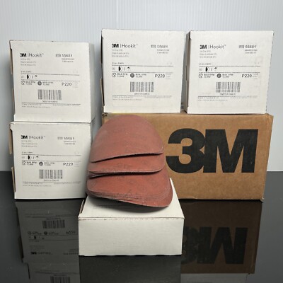 260 Case 3M 55681  Hookit Film Abrasive Disc 375L, 5'', P220 - MAX RPM 12,000