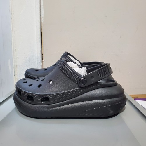 Crocs Classic Crush Clog Black Unisex Women's Size 9 / Men