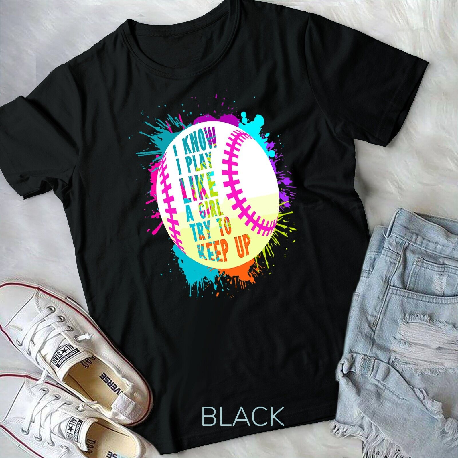 Softball Shirts For Teen Girls - I Hit Like A Girl Shirt Softball Shirts For Teen Girls - I Hit Like A Girl Shirt
