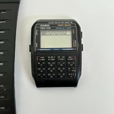 Vintage Casio DBX-102 Data Bank Calculator Watch Made in Japan - BROKEN