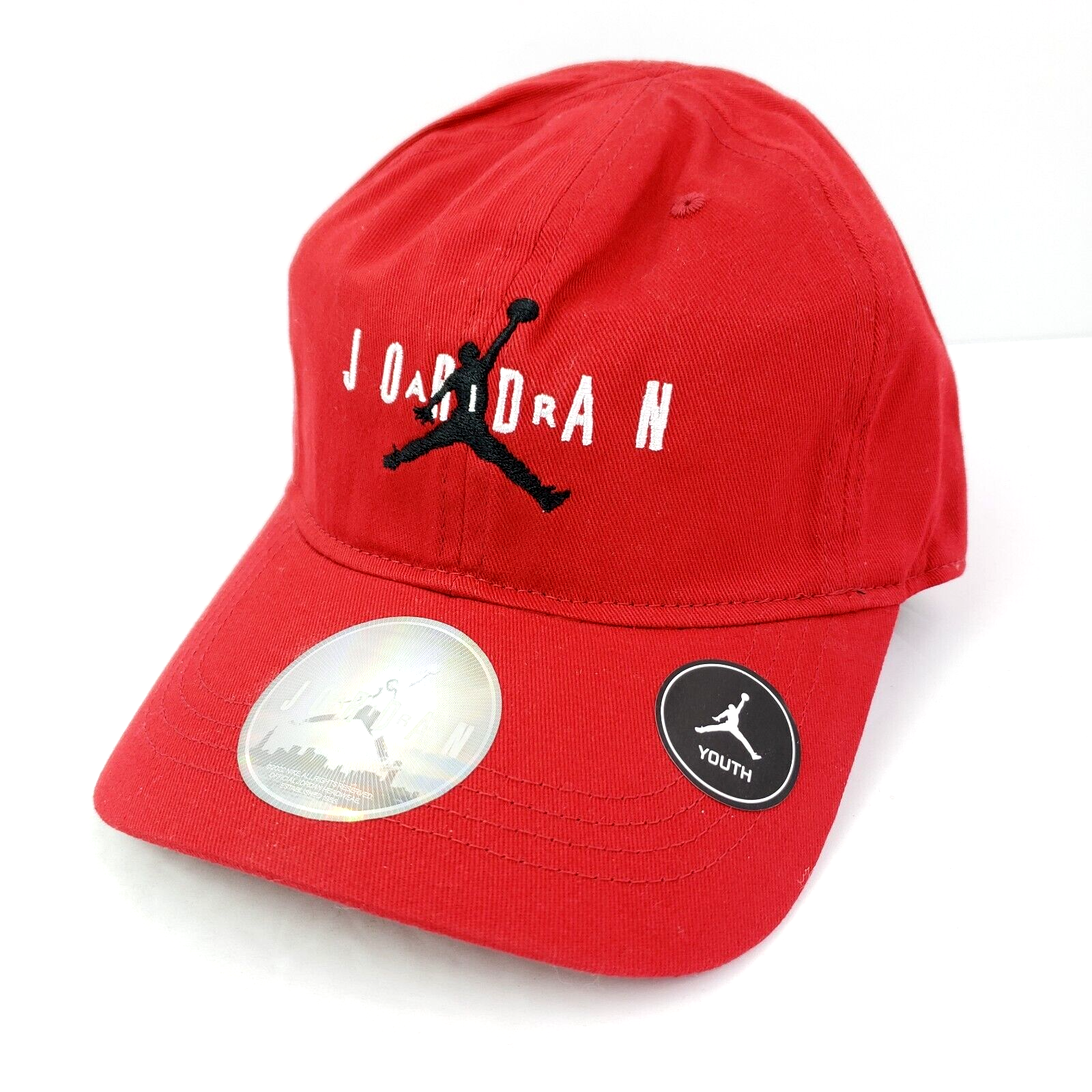 Nike Air Jordan Youth Boys Gym Red Canvas Adjustable Cap Hat