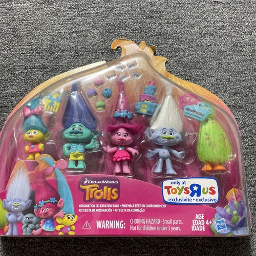 R Us Exclusive | Lot Of 5 Dreamworks Trolls Toy Figures Mini Figures Toys