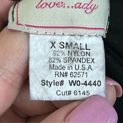 Love...ady Dress Womens Extra Small Mini Fit and Flare Lace Goth Skater Black