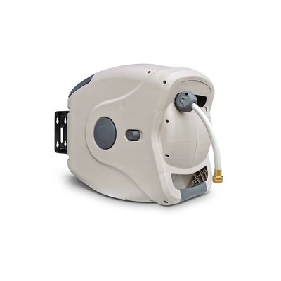 XW-30B 5/8" 100ft Retractable Hose Reel Off White/Grey 100 Feet 5/8"