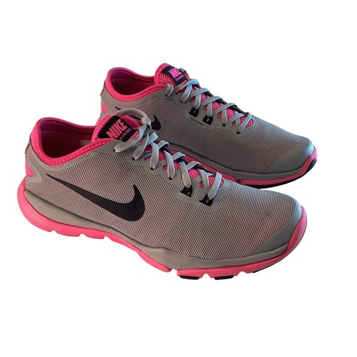 Nike Women's Flex Supreme TR 4 819026-010 Gray Pink Running Nike Women's Flex Supreme TR 4 819026-010 Gray Pink Running