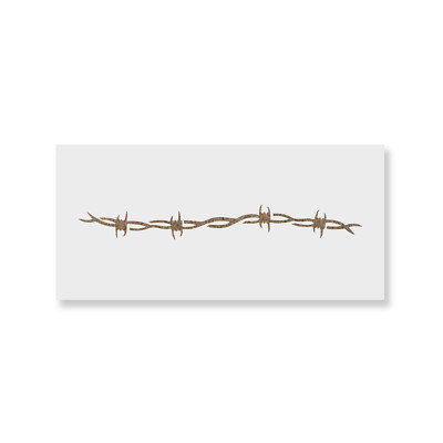 Barbed Wire Stencil - Durable & Reusable Mylar Stencils