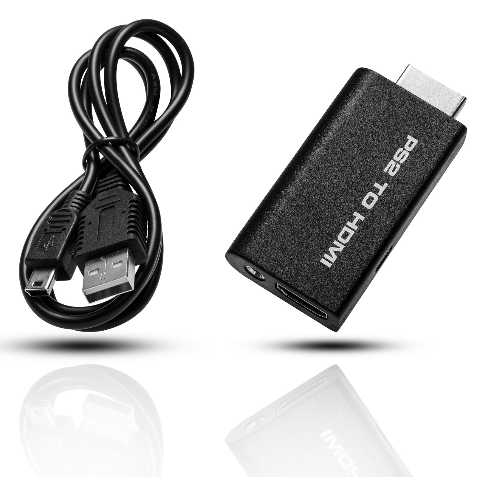 Ps2 Hdmi Converter Adapter Signal Converter Upscaler Skaliert Video Hd Tv Ebay
