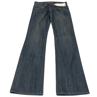 Vigoss Studio Low Rise Bootcut Jeans Contrasting Stitch Women s Size 30 x 34 NEW