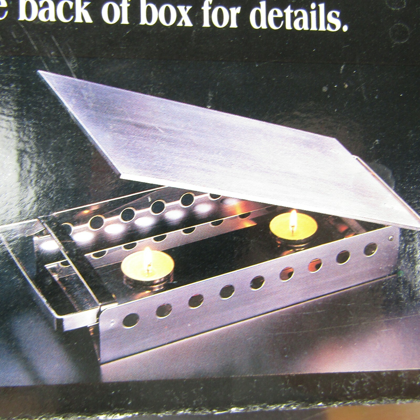 Metrokane Candlepower Super conductive Heat Tray Warmer Food buffet