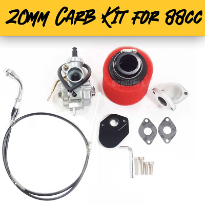 20mm High Performance Carburetor and Intake Kit for 88cc Honda XR50 CRF50 XR70