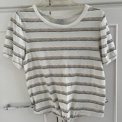 Nordstrom Stripe t-shirt girls size 16 T Shirt Top Top Short Sleeve Soft Cotton