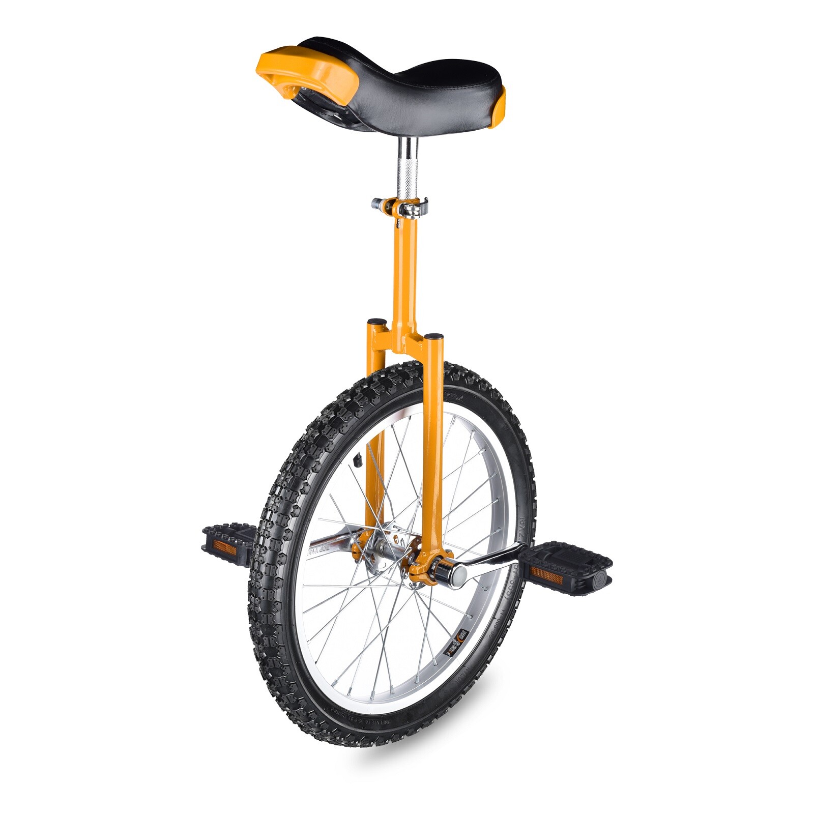 18" Wheel Unicycl Riding Skidproof Mountain Tire Cycling Bike Adjustable Height