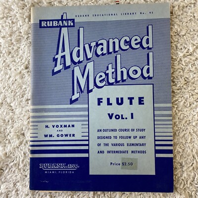 Rubank Advanced Method Flute Vol. I &Benedetto Marcello Sonata in F For Flute