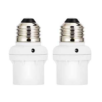 DEWENWILS 2 Pack Dusk to Dawn Bulb Socket Outdoor Automatic Light Sensor Socket