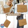 Bible Case, Bible Cover Case for Women with Detachable Shoulder Strap and Wristlet Strap, Christian Gifts for Woman, PU Leather Bible Cover, Church Bag with Bible Study Supplies, Brown,10