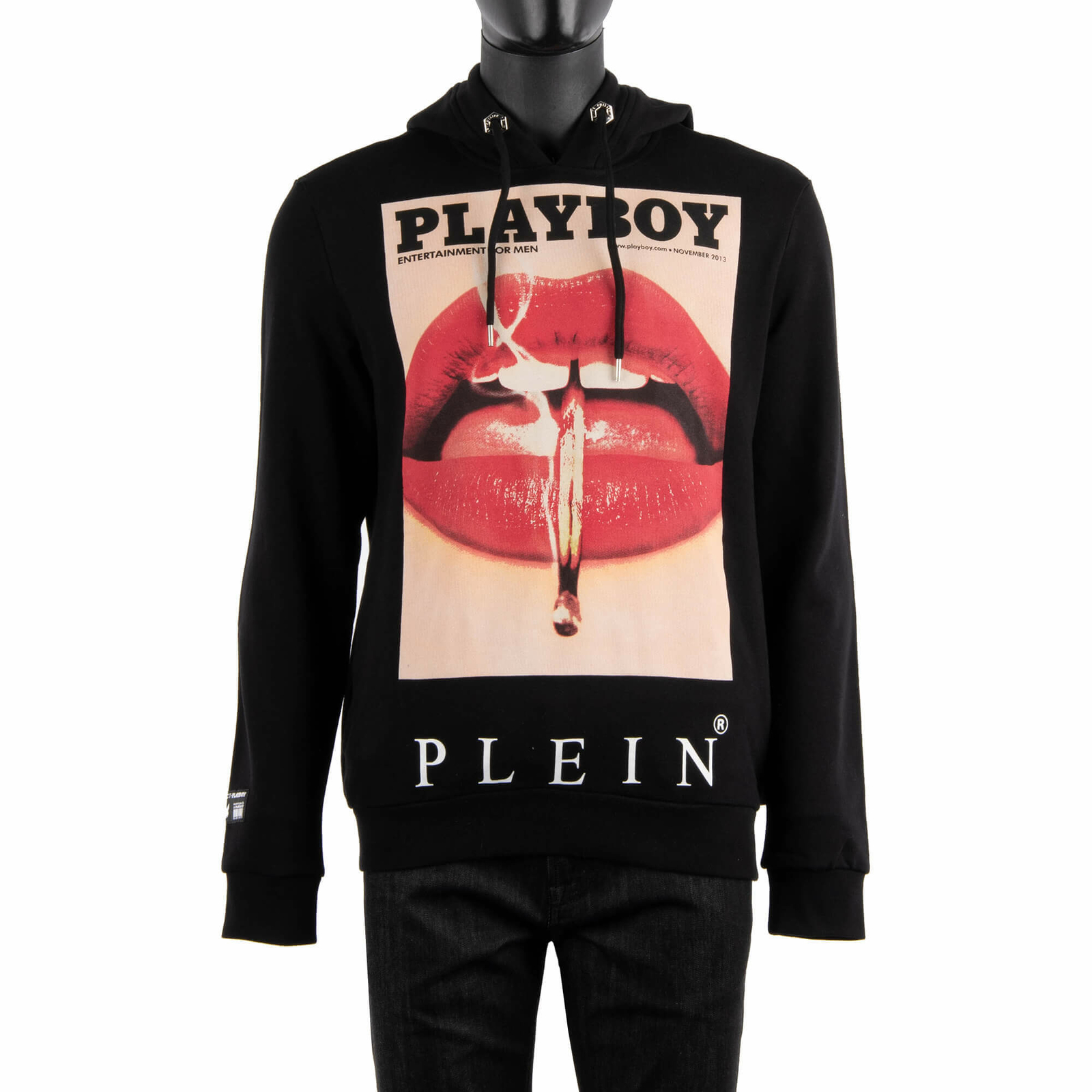 

Толстовка PHILIPP PLEIN x PLAYBOY Толстовка с капюшоном w. Чехол для губ с принтом черный 08362