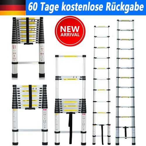3m - 5m Teleskopleiter Multifunktionsleiter Aluleiter Klappleiter Anlegeleiter