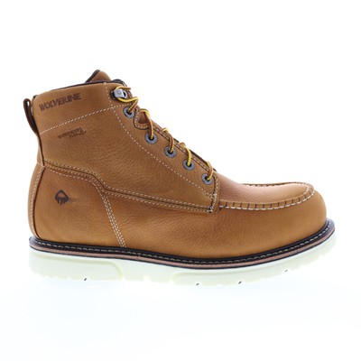 

Wolverine I-90 Durashocks Moc-Toe WP 6 W200051 Мужские коричневые широкие рабочие ботинки, Коричневый, Wolverine I-90 Durashocks Moc-Toe Waterproof 6"