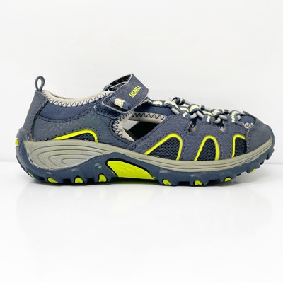 Синие походные сандалии Merrell Boys Hydro H2O MC54859 с крючком и петлей, размер 11 M