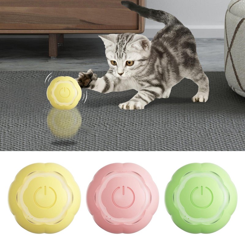 Automatic Rolling USB Rechargeable Intelligent Interactive Cat Pet Toy Ball