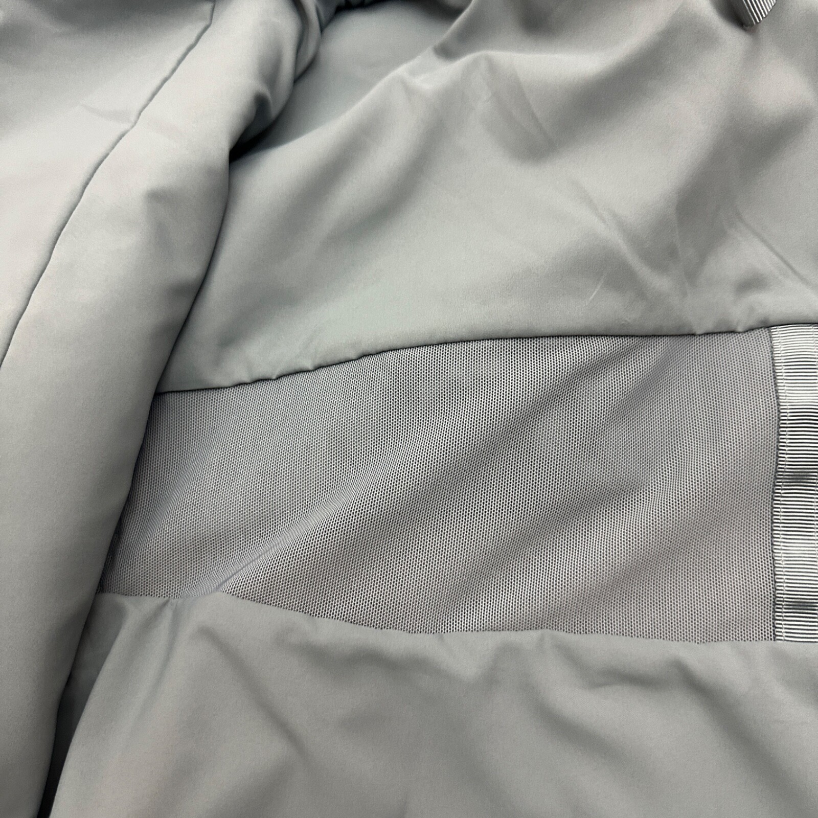 Pre-owned Lululemon Mid-length Waterproof Rain Coat Jacket Bgib Belgian Blue Gray Size L