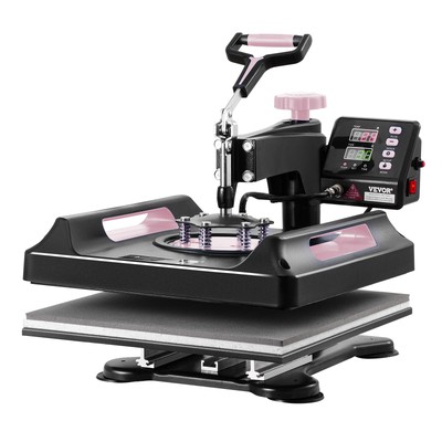 VEVOR Heat Press Machine 15x15 in 30oz Tumbler Press T-Shirts Black