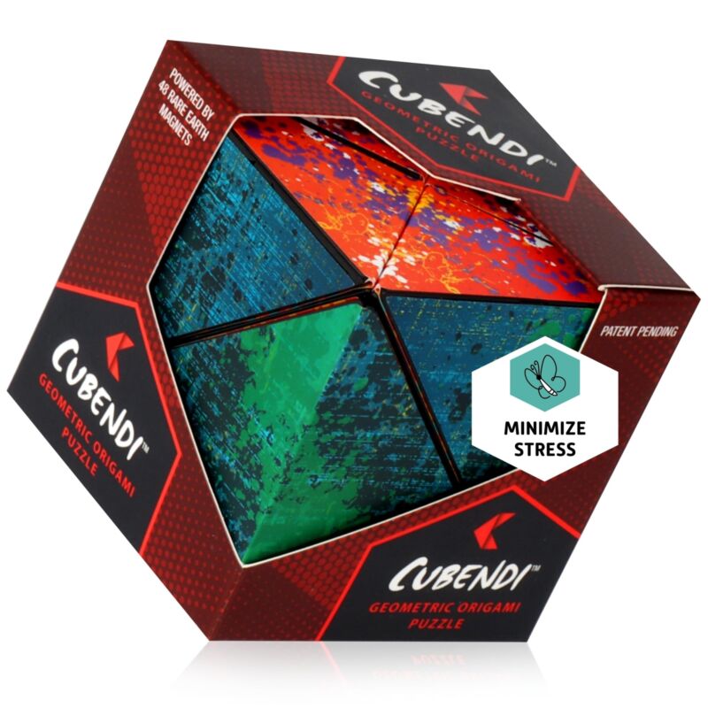 CUBENDI - Twist Geometric Origami Puzzle - Magnetic Infinity Fidget