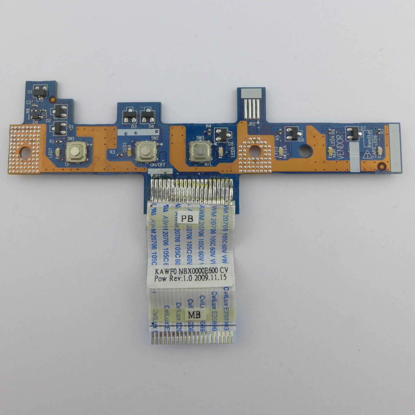 ORIGINAL Acer eMachines E627 Power Button Board LS-4851P Taste ✅