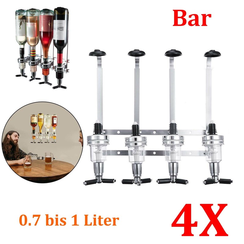 GetrÃ¤Nkeportionierer 4 Flaschen Bar Butler Flaschenhalter GetrÃ¤Nkespender Wands