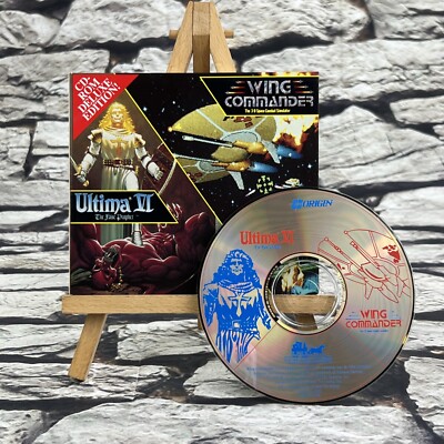 Ultima VI 6 False Prophet+Wing Commander 1990 PC Computer CD Origin Video Game