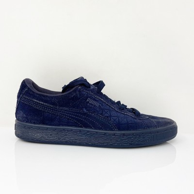 Puma Boys Suede Classic 362351 03 Синяя повседневная обувь Кроссовки Размер 5.5C