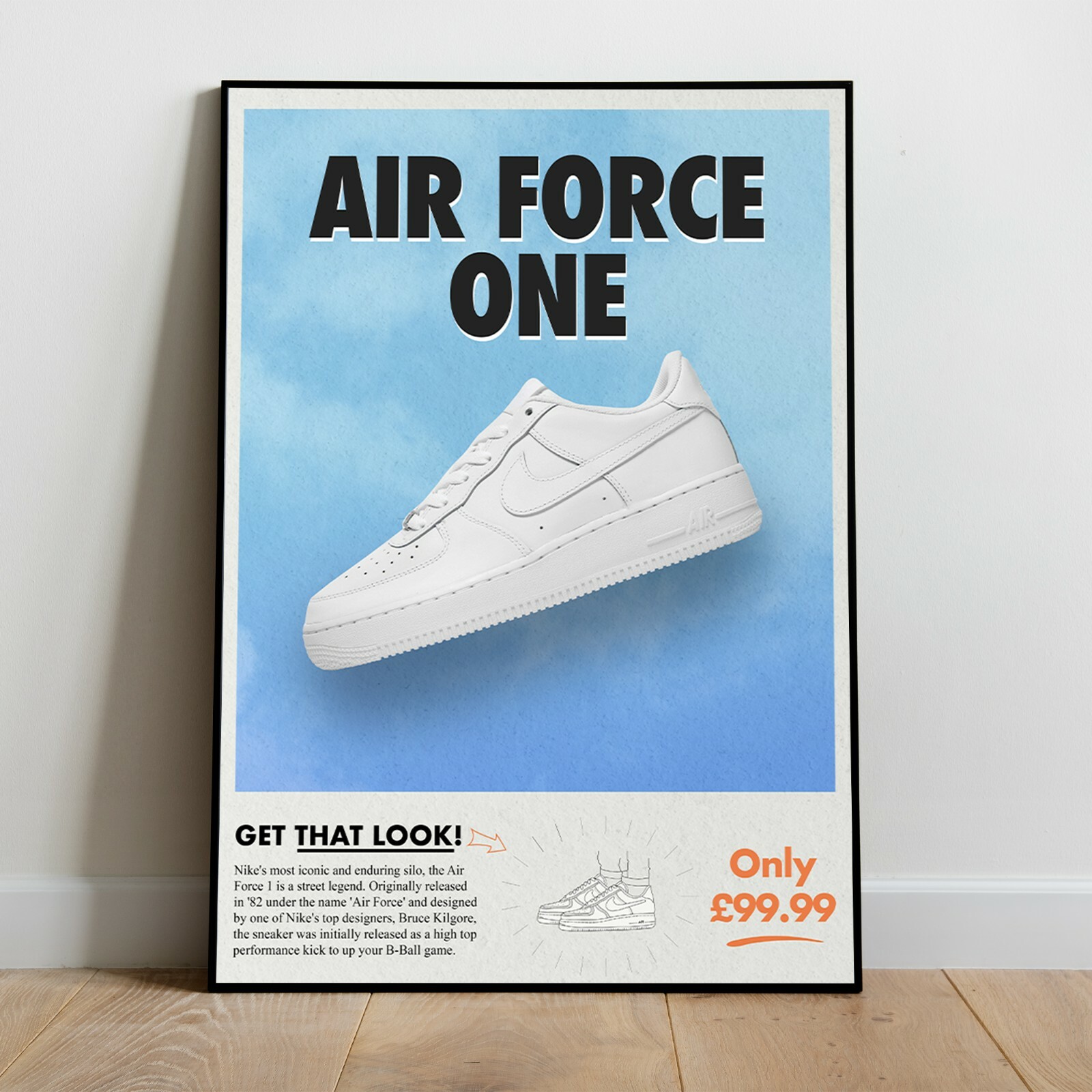 Nike Air Force one poster | eBay UK