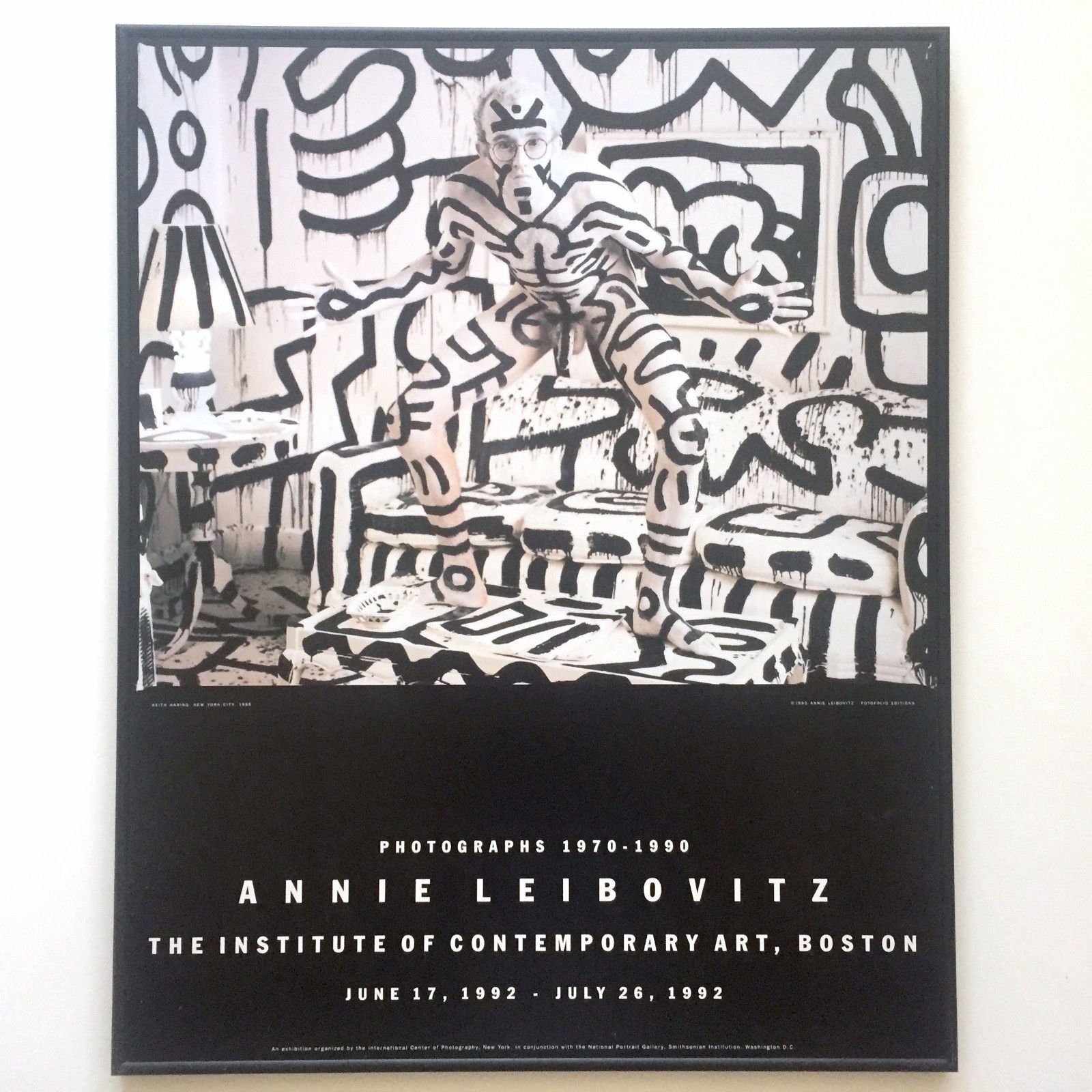 RARE VINTAGE 1992 ANNIE LEIBOVITZ & KEITH HARING ICA EXHBTN RARE VINTAGE 1992 ANNIE LEIBOVITZ & KEITH HARING ICA EXHBTN