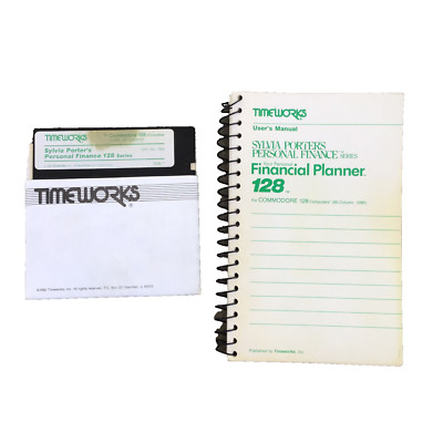 Commodore 128 Sylvia Porter's Personal Finance Series Timeworks 1984