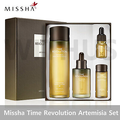 Missha Time Revolution Artemisia 2pcs Set Essence Ampoule Gift - Fedex Express 
