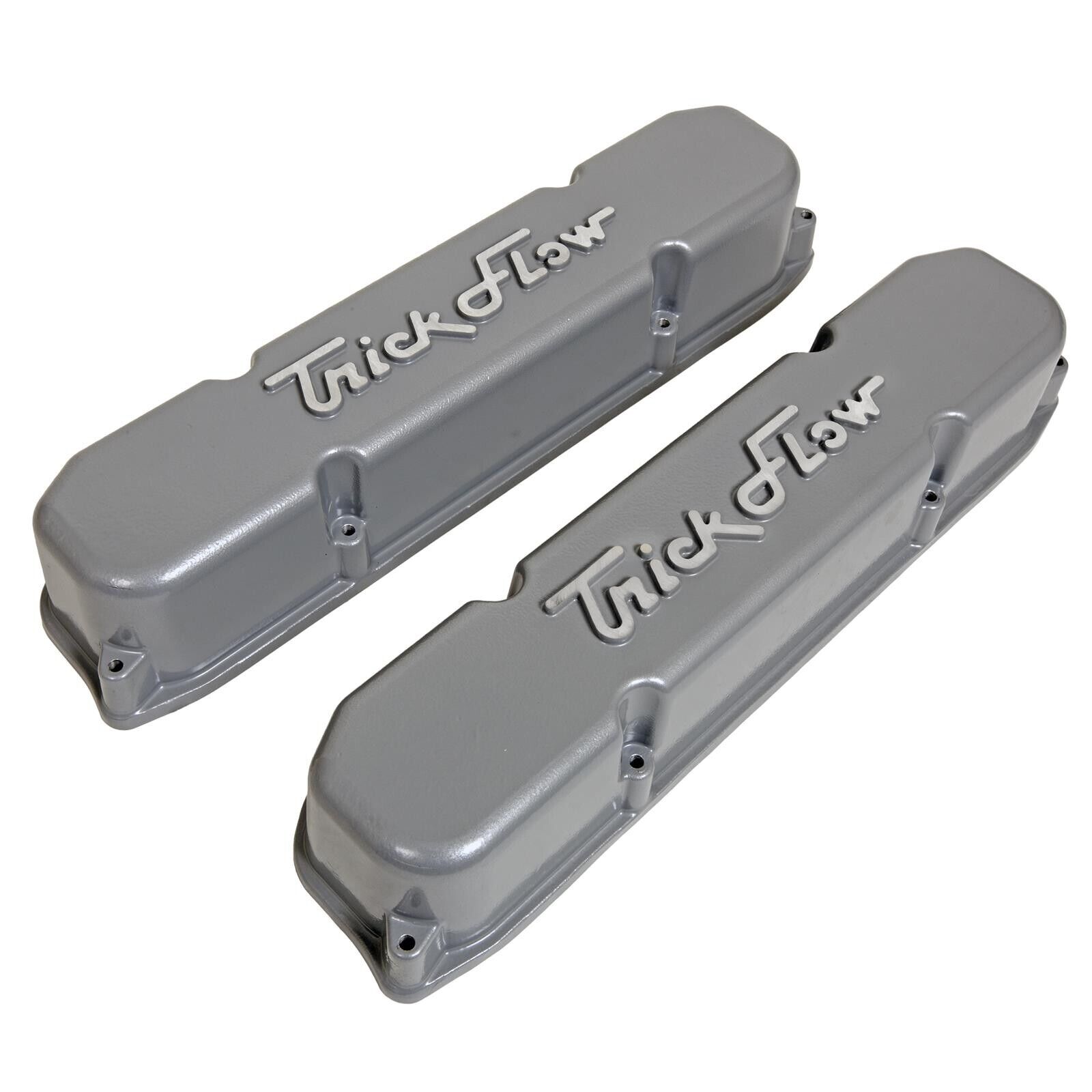 Trick Flow BBM Aluminum Valve Cover Set Stock Height - Silver Trick Flow BBM Aluminum Valve Cover Set Stock Height - Silver