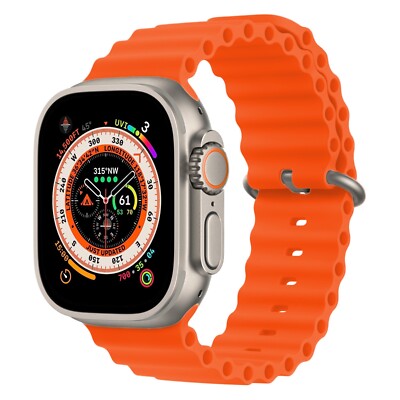 Apple Watch Ultra and Ultra 2nd Gen Orange Ocean 49mm Band - One Size