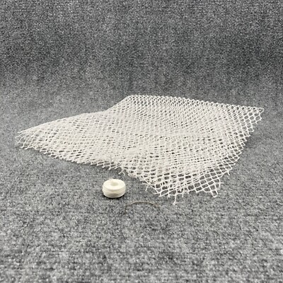 Bounce House Netting 2'x2' White Mesh Window Repair Kit Inflatable Thread Needle