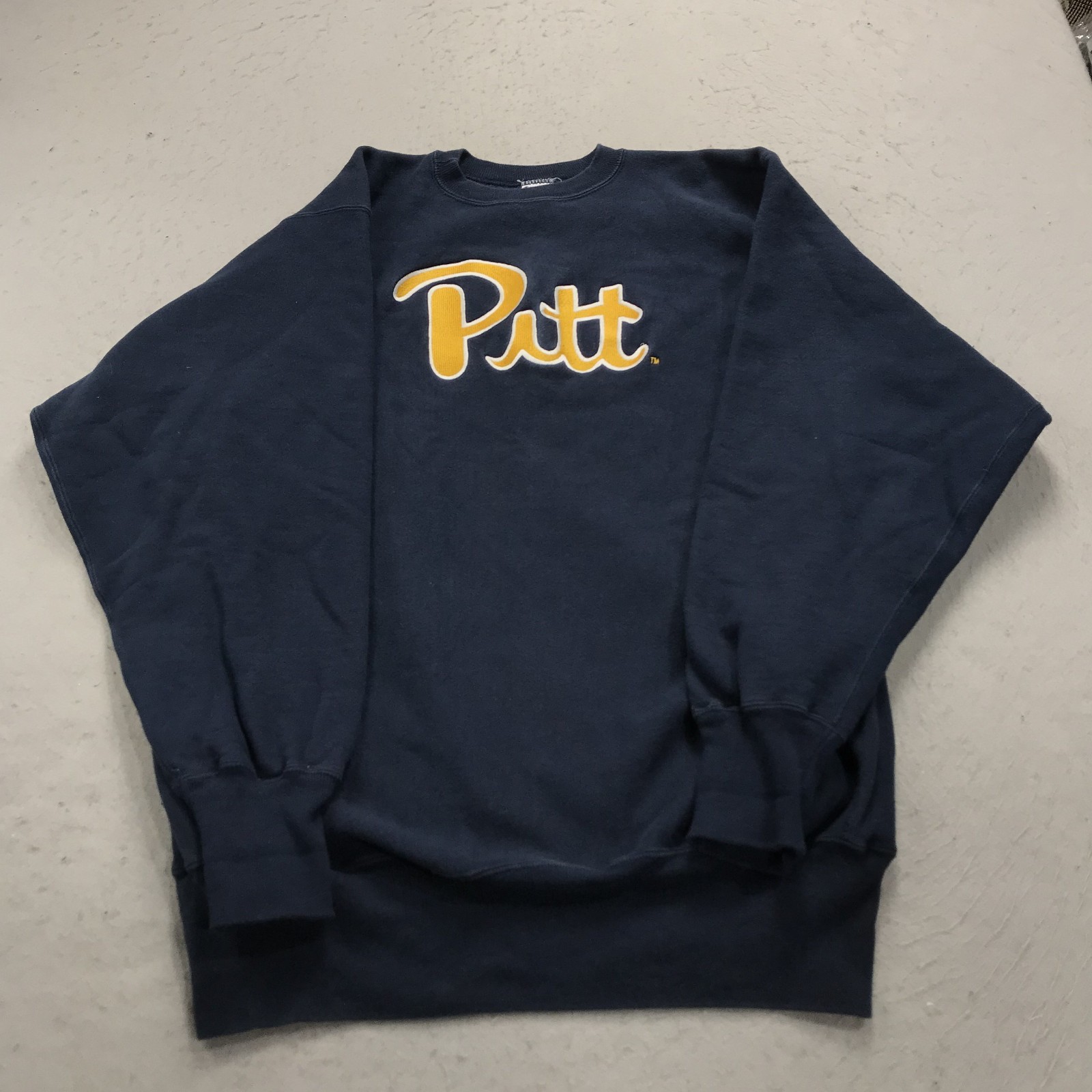 VINTAGE Pitt Panthers Sweatshirt Mens 2XL Champion Reverse