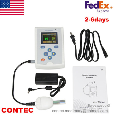 CONTEC MS100 SpO2 Simulator Patient State Measurement Device,warranty NEW US 