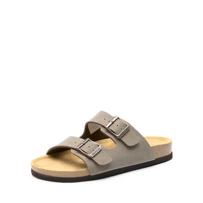 Women Open Toe Summer Slide Sandals Comfortable Slip On Flat Sandals