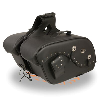 20'' W MOTORCYCLE WATERPROOF LARGE SADDLEBAGS w/ GUN POCKETS FOR HARLEY - DSA2
