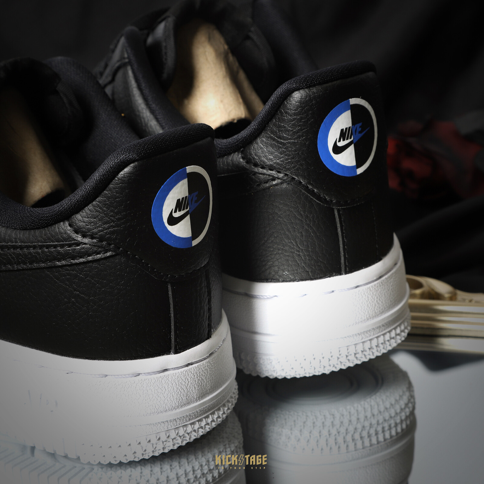 air force 1 black metallic gold