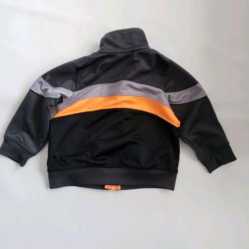 Jordan Infant 12 Month Gray Orange Zip Up Sweatshirt Jacket