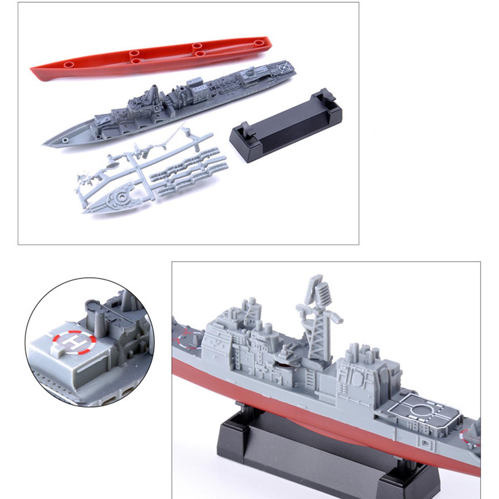 8pcs 15cm Plastic Warship  Military Aircraft Carrier DIY Unassembled Model Kits